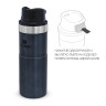 Термокружка Stanley Classic Trigger Action 2.0, 0,47 л, синяя